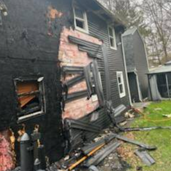 A two-alarm fire that ripped through the back of a home at 44 Gale Road Saturday, April 25, caused significant damage and temporarily displaced its occupants.