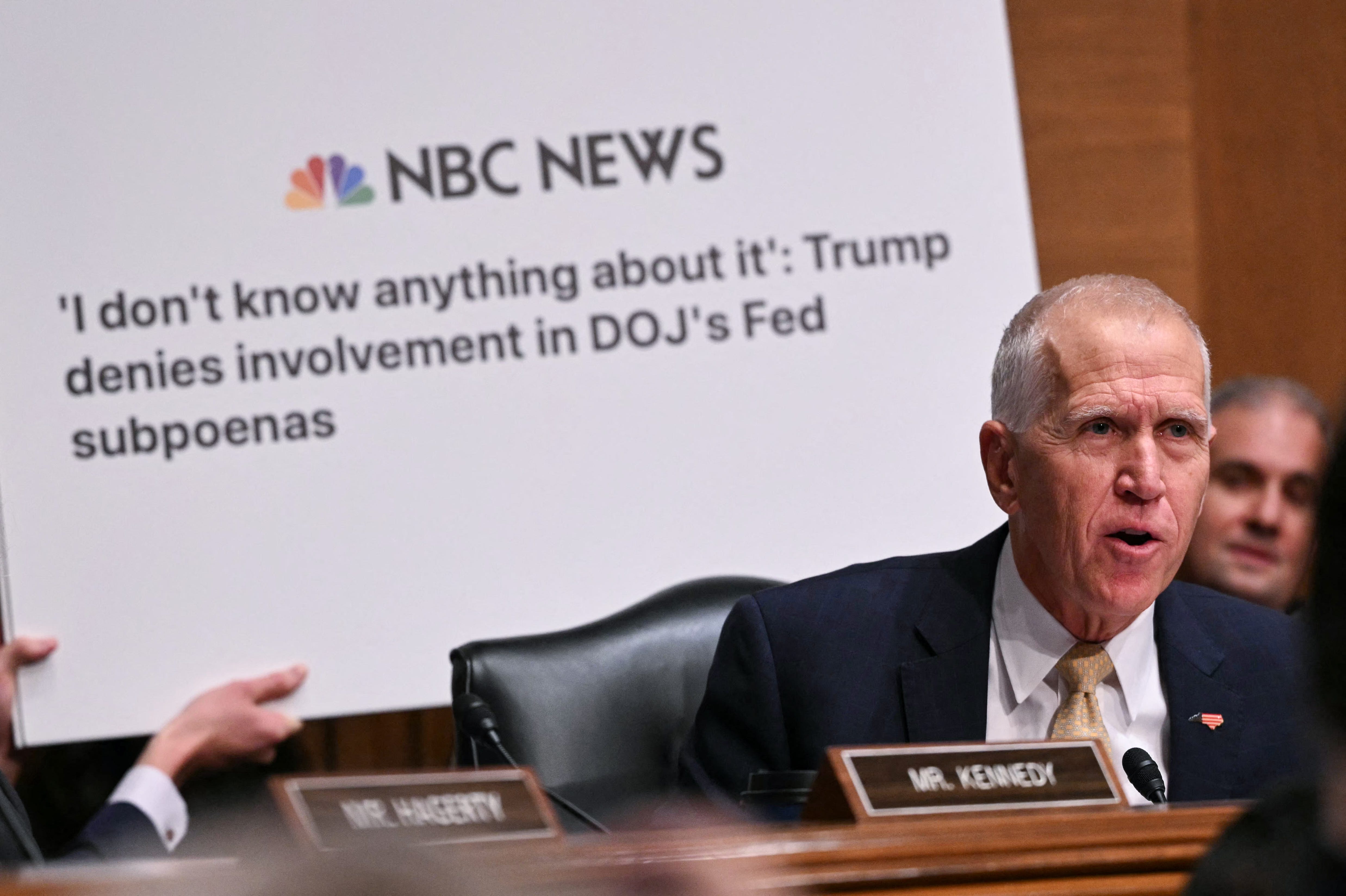 Sen. Thom Tillis hailed the Trump administration's decision to end its probe of Fed Chair Powell, easing the way for Kevin Warsh to take the helm.
