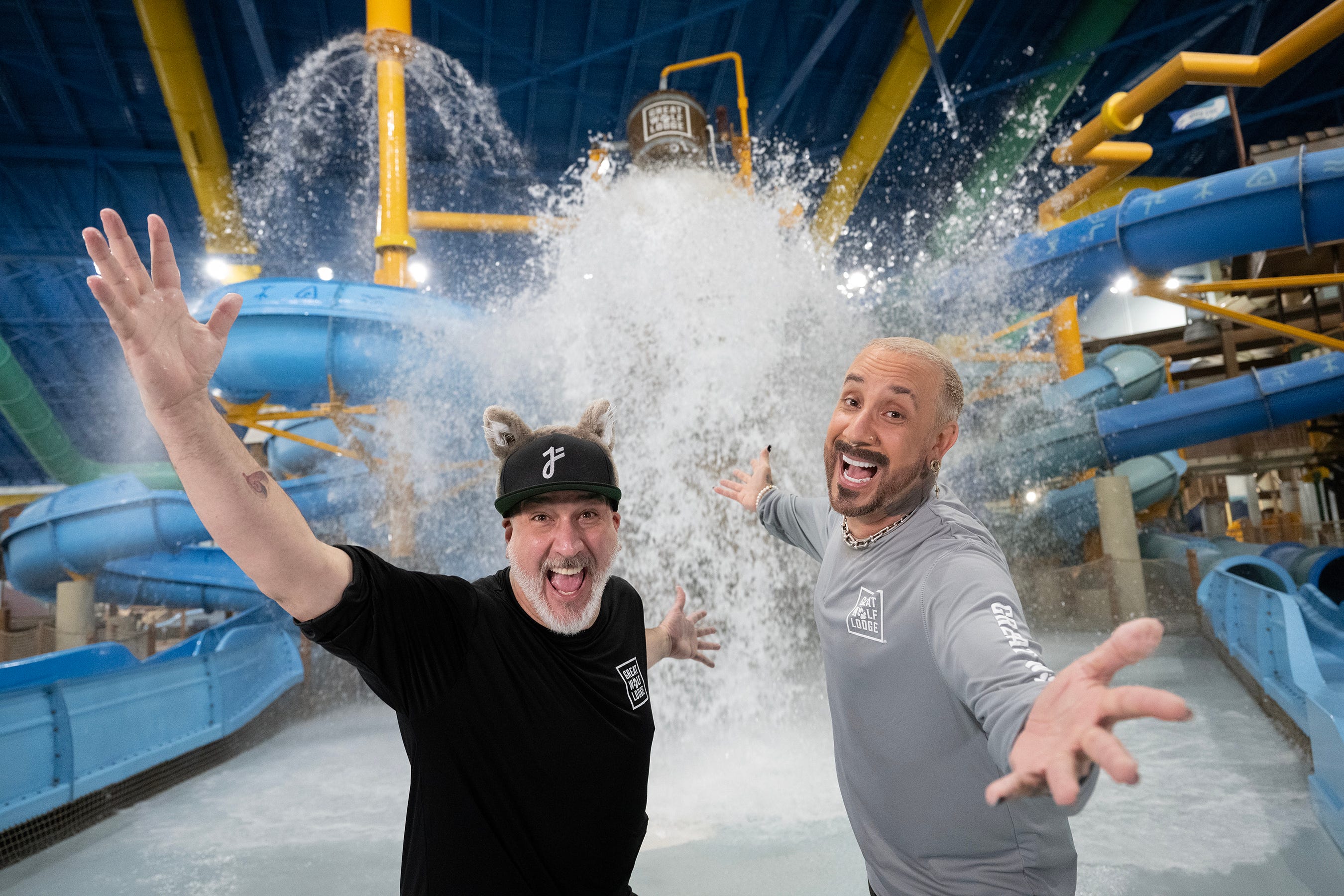 Joey Fatone, AJ McLean team up on Great Wolf Lodge ‘It’s Gonna Be May’ deal