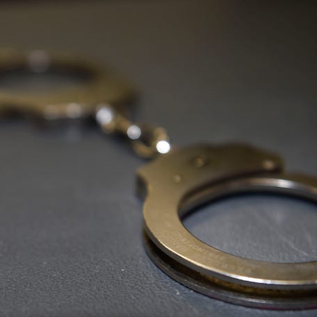 A set of handcuffs is pictured.