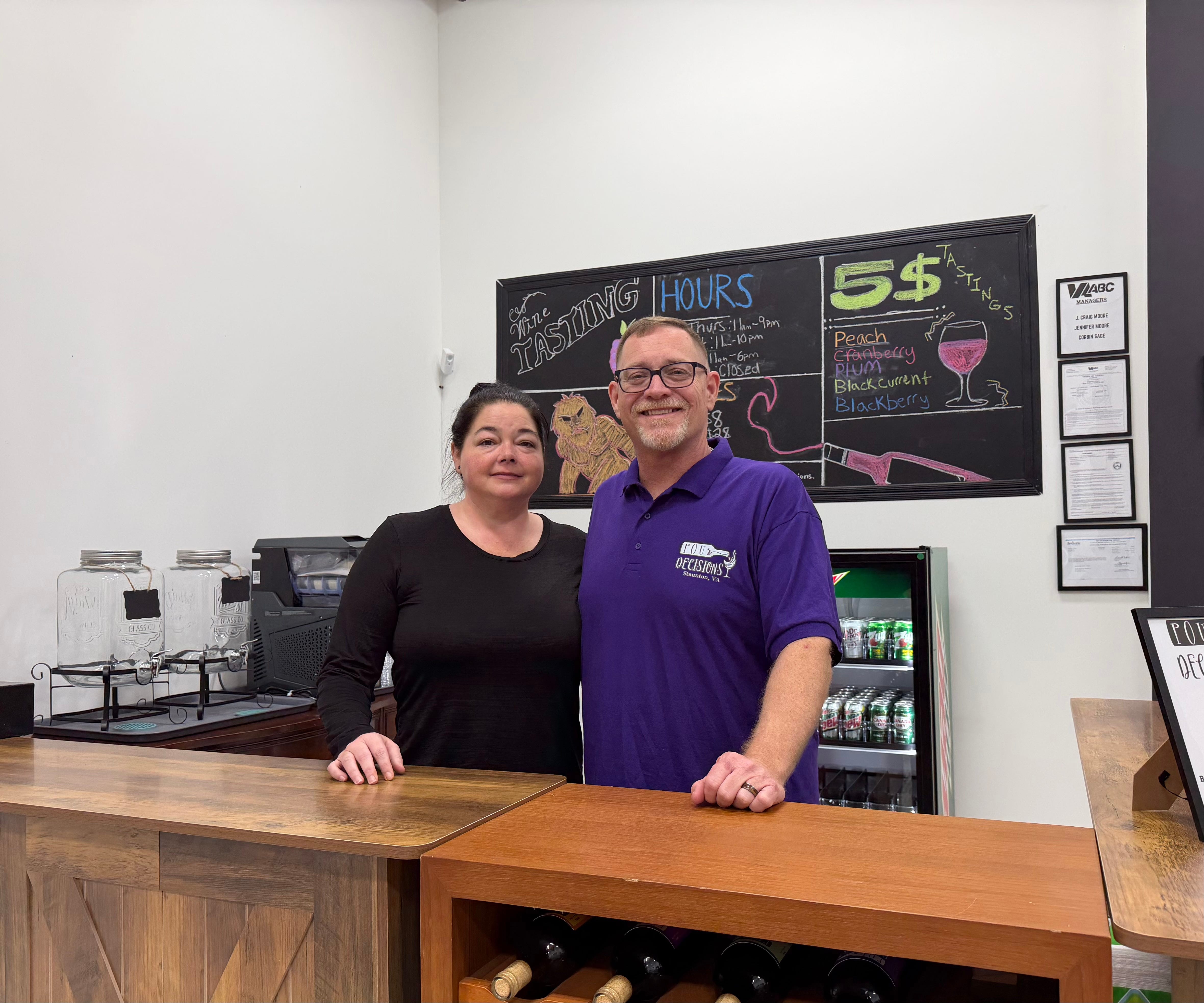 Pour Decisions Winery opens in downtown Staunton