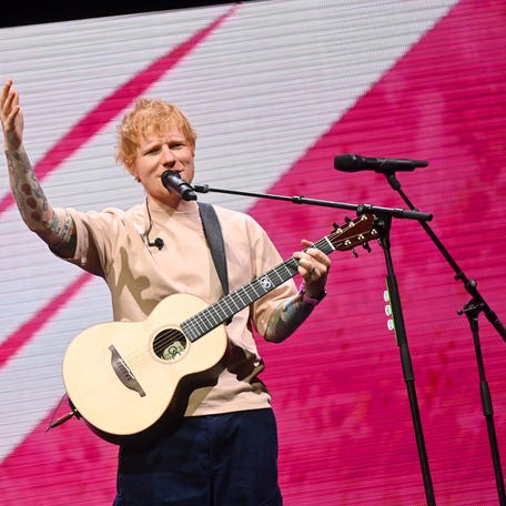 Ed Sheeran performs during iHeartRadio KISS108's Jingle Ball 2025 Presented By Capital One at TD Garden on December 14, 2025 in Boston, Massachusetts.