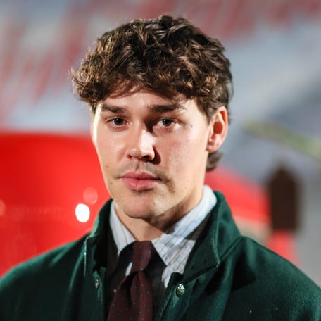 Noah Beck attends the media preview for The Ralph Lauren Holiday Experience in West Hollywood, California, on Dec. 5, 2025.