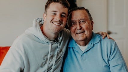 Social media influencer Samuel Weidenhofer and veteran Ed Bambas are the best of friends. Weidenhofer presented Bambas with a $1.7 million check in December after a viral video sparked thousands of donations to help Bambas retire.