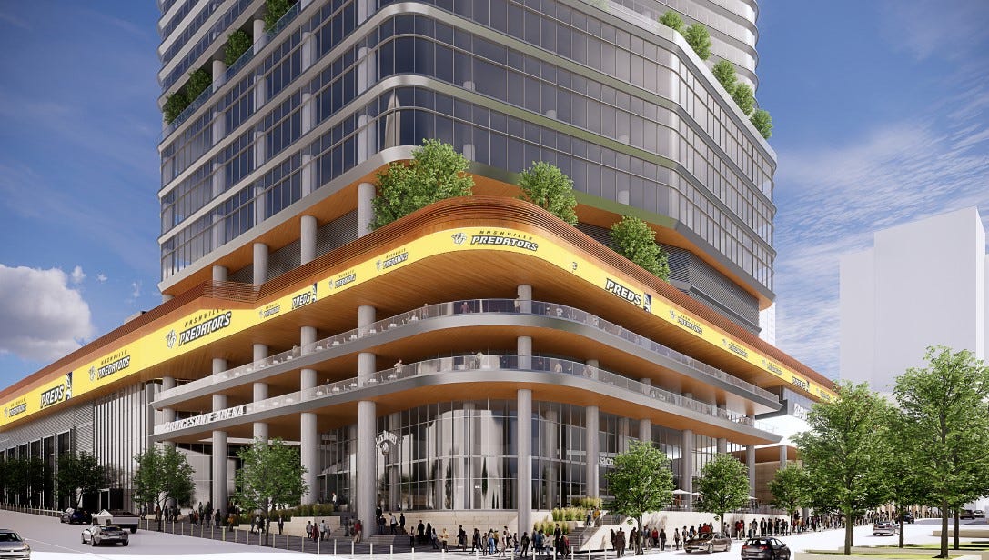 See new images of Nashville Predators' Bridgestone Arena renovation