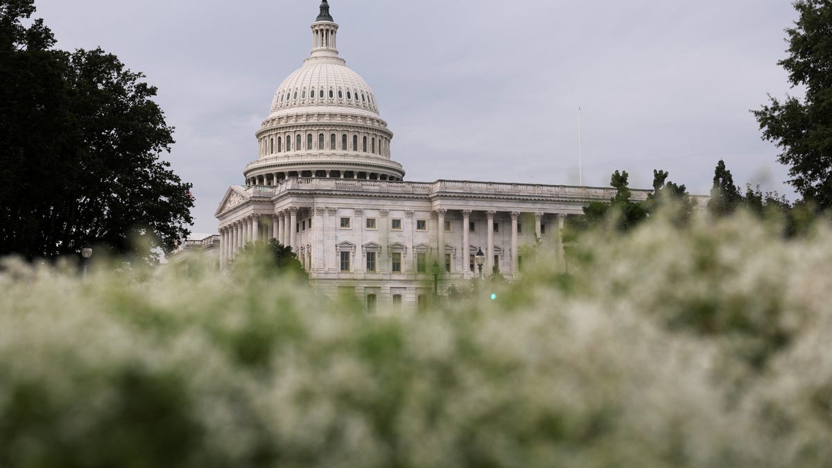 A general view of the U.S. Capitol Building's dome in Washington, D.C., U.S., September 16, 2025.