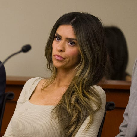 Taylor Frankie Paul appears during a hearing regarding protective orders between Paul and her ex-boyfriend Dakota Mortensen in the Third District Courthouse on April 30, 2026, in Salt Lake City.