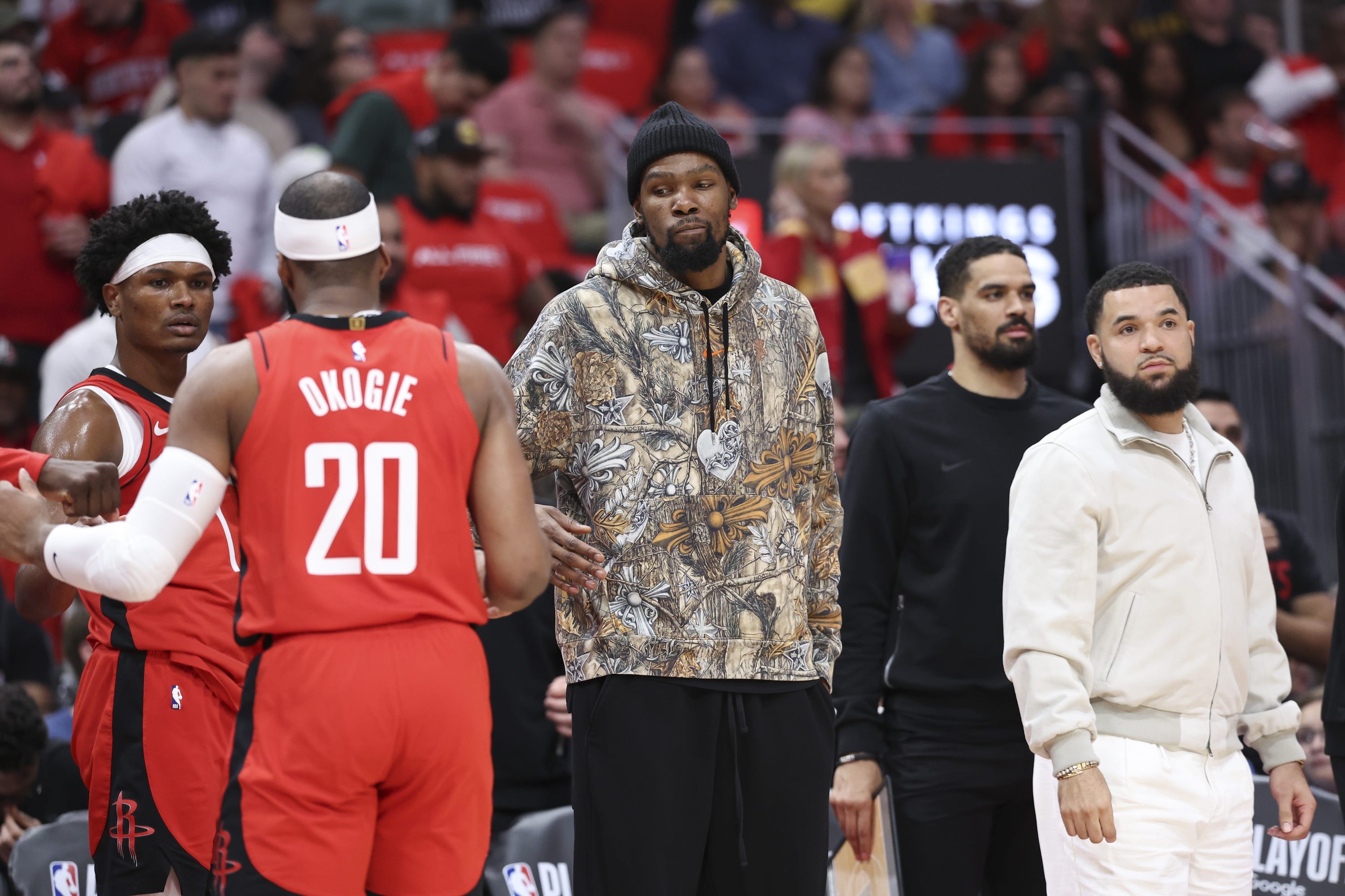 Here's the latest injury update for Houston Rockets forward Kevin Durant.