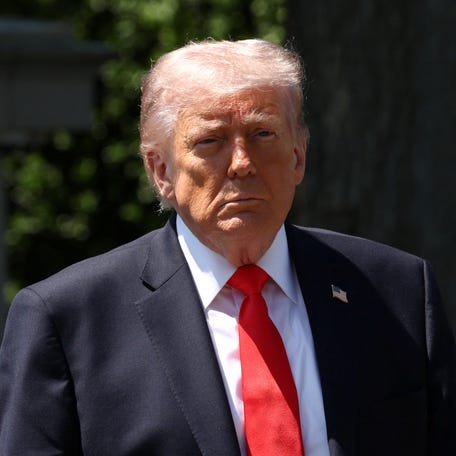 President Donald Trump departs the White House in Washington, D.C., U.S., May 1, 2026. REUTERS/Kevin Lamarque