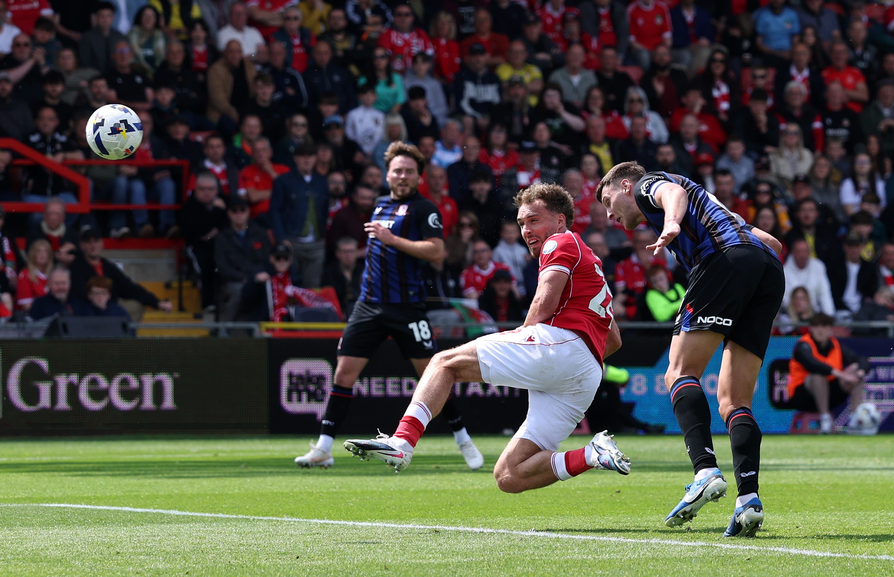 Wrexham's dream of promotion to the Premier League will have to wait.