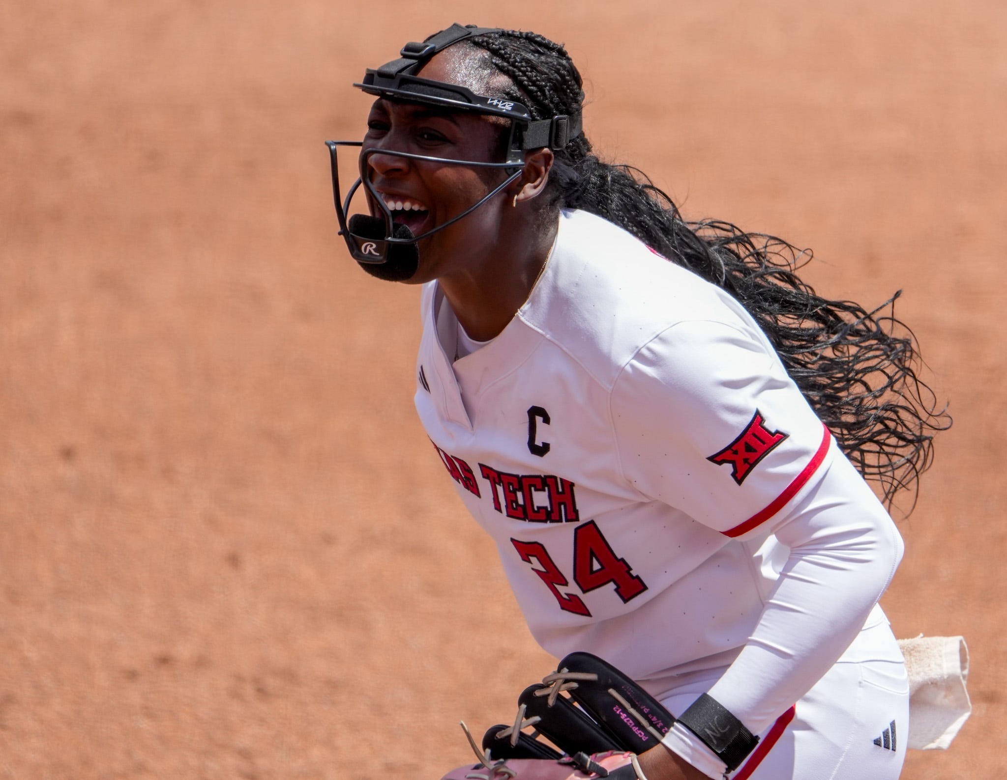 NiJaree Canady, the highest paid player in college softball, threw her first perfect game for Texas Tech in the regular season finale on Saturday.