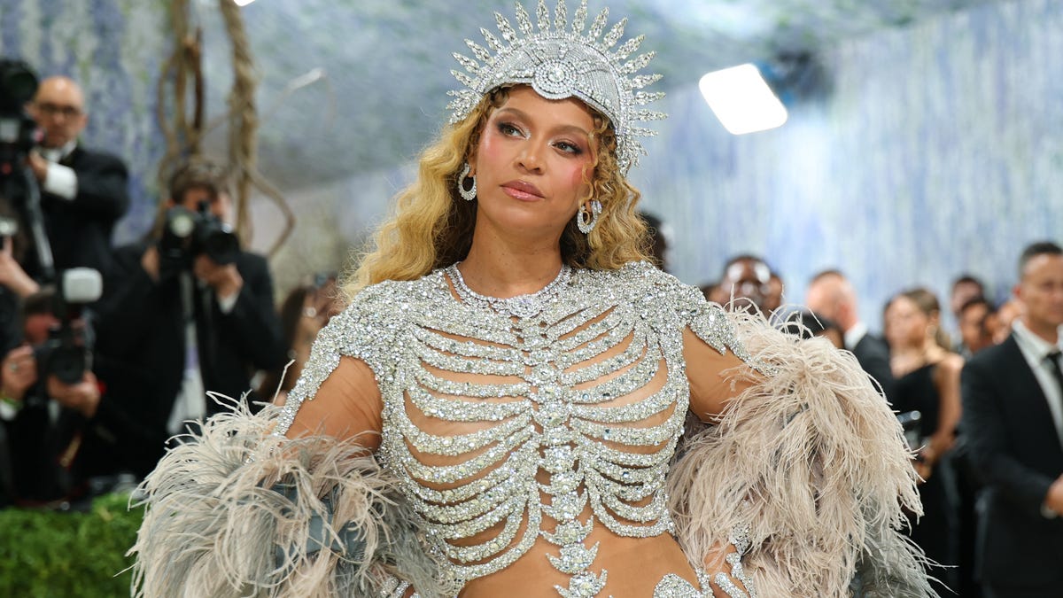 Beyonce arrives for the 2026 Met Gala celebrating "Costume Art" at the Metropolitan Museum of Art, in New York, on May 4, 2026.