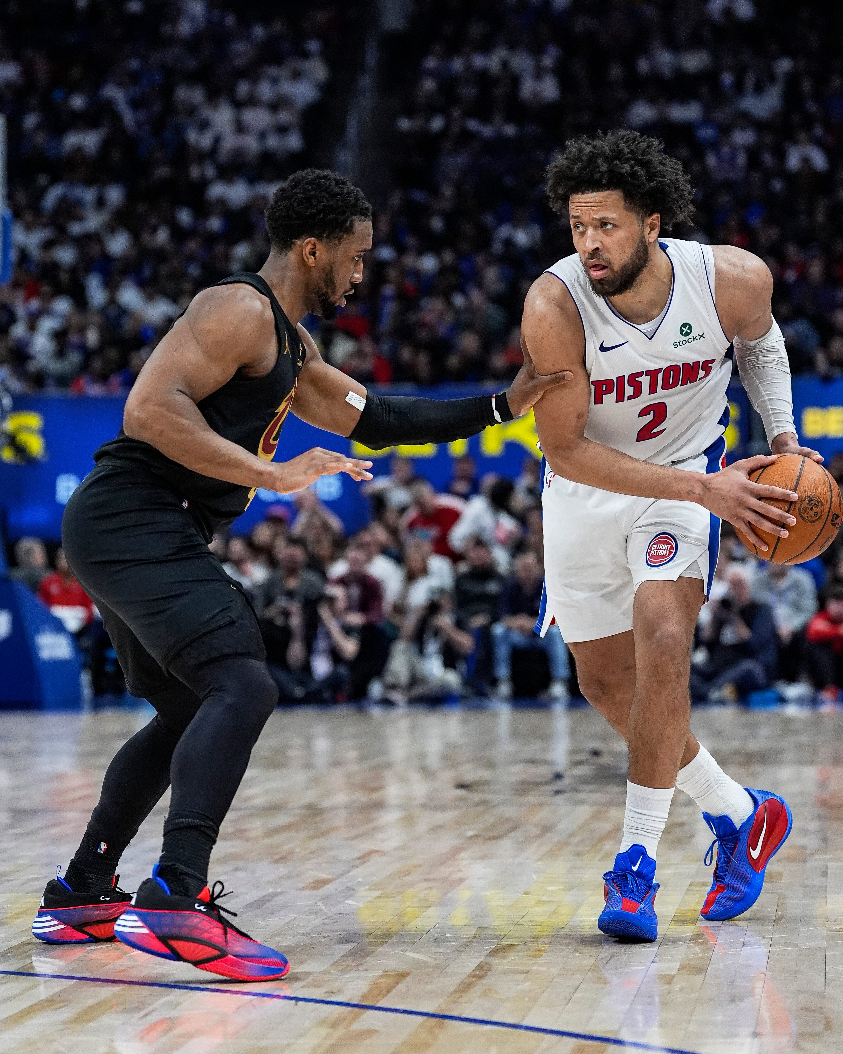 The Detroit Pistons showed their resolve early and their lessons learned late in a 111-101 victory over the Cleveland Cavaliers on Tuesday, May 5.