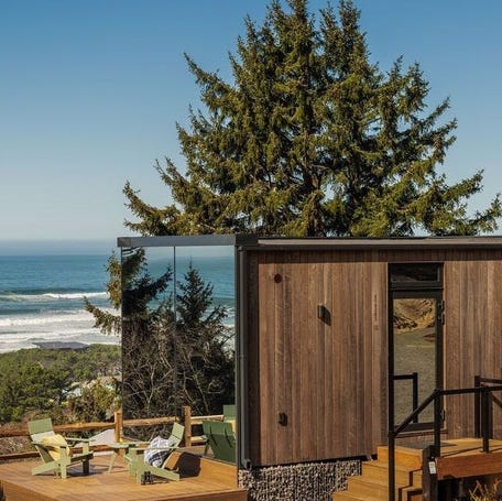 Tiny homes at Two Capes Lookout are small in size but big on views