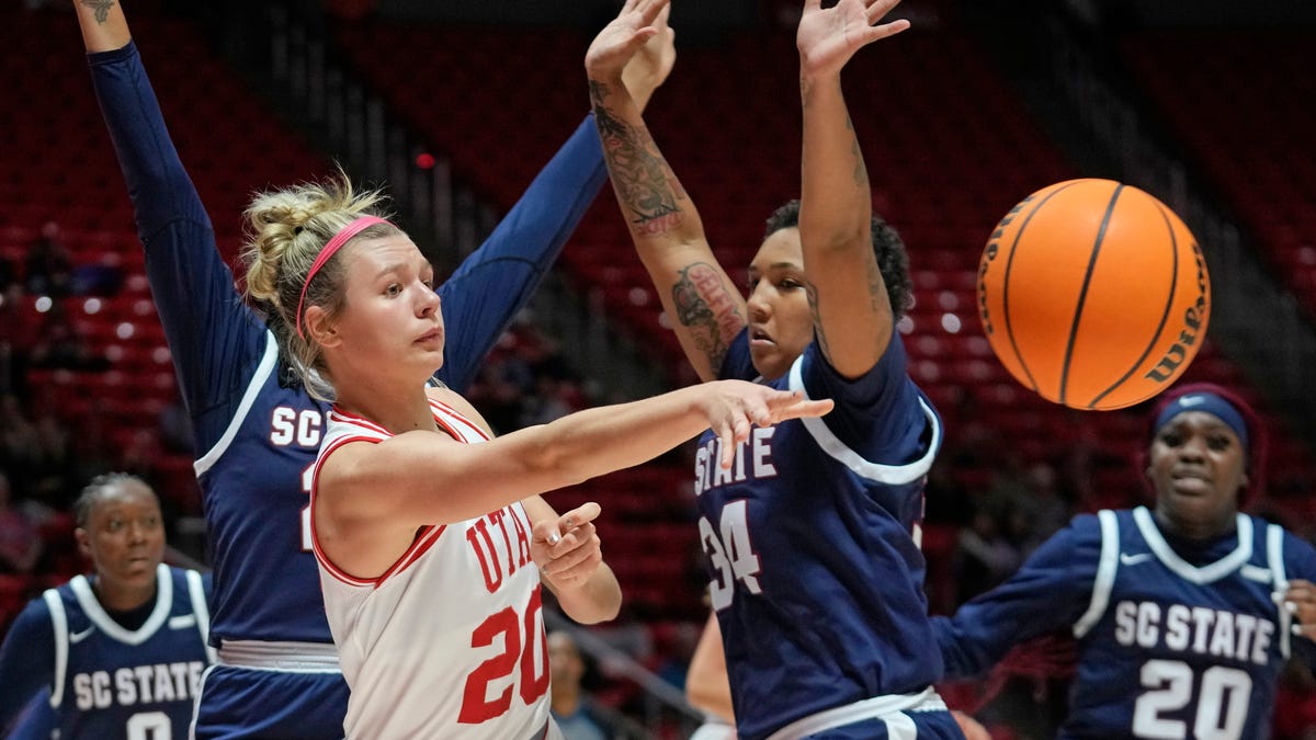 Utah sets school record for 3s in 108-48 win over South Carolina State