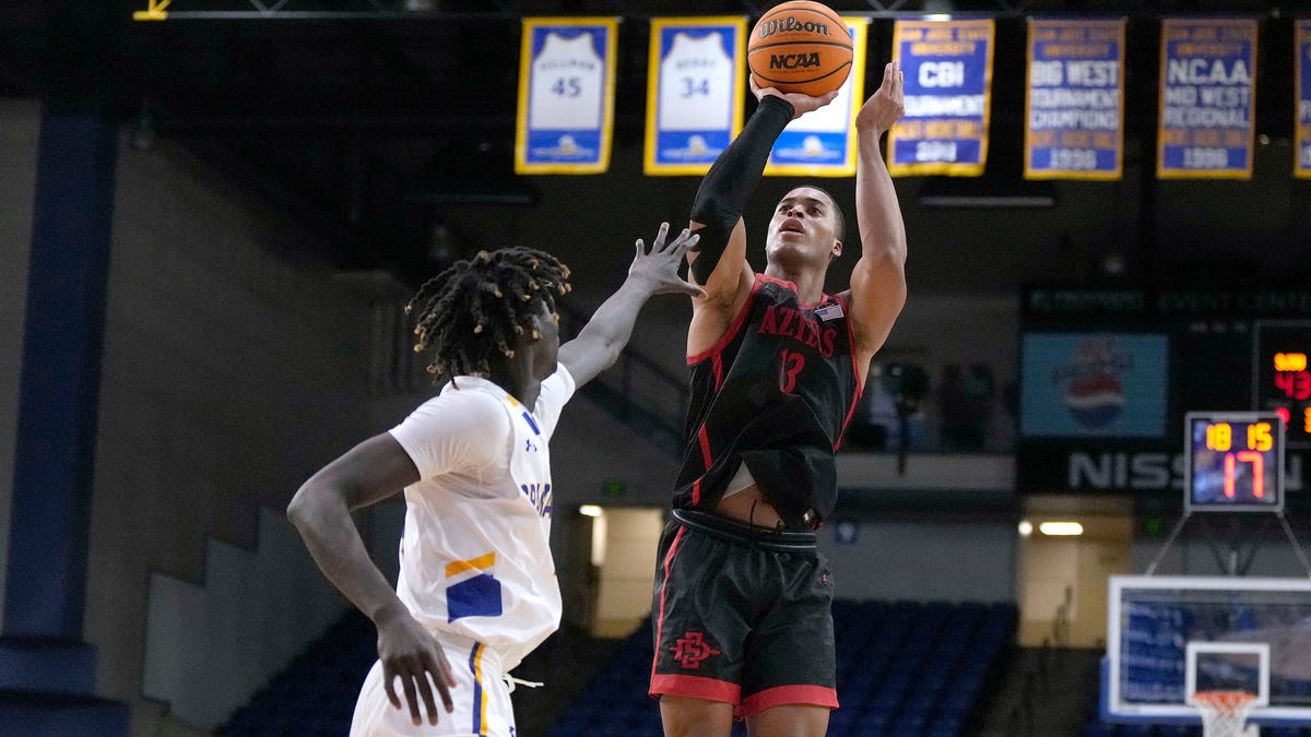 LeDee’s 31 points, 10 rebounds lead No. 19 San Diego State past San Jose State 81-78