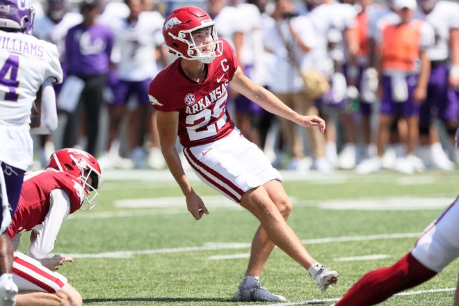 Jaguars draft kicker Cam Little in 6th round, bring in competition for Patterson, Slye