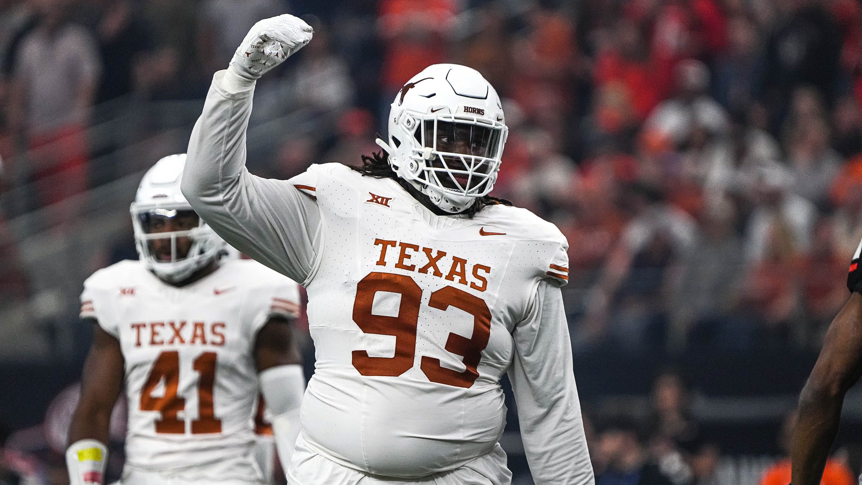 What to know about T'Vondre Sweat of Texas, Titans' 38th pick in NFL draft