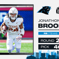 Draft Grades: Panthers trade to select RB Jonathon Brooks at No. 46 overall