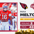 Cardinals 2nd-round pick Max Melton gets old college number