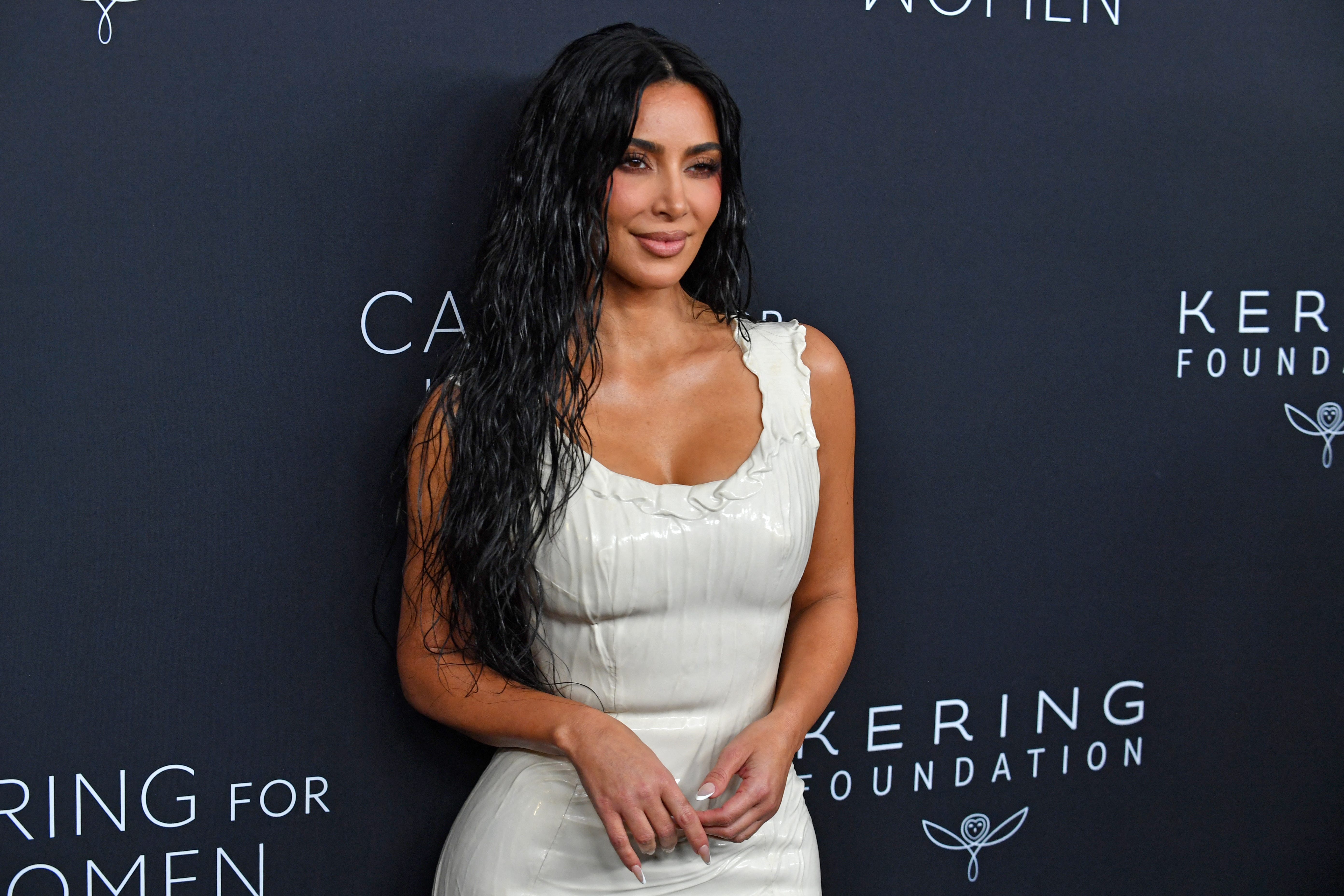 US media personality Kim Kardashian attends the 2024 Kering Foundation's Caring for Women dinner at The Pool in New York City on September 9, 2024. (Photo by Andrea RENAULT / AFP) (Photo by ANDREA RENAULT/AFP via Getty Images)