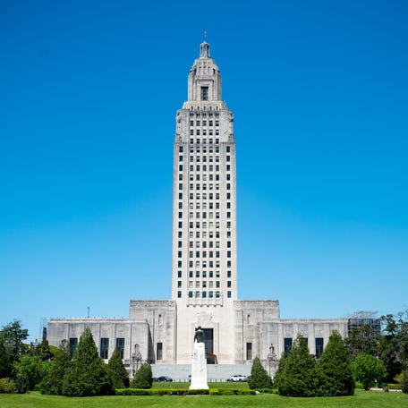 The Louisiana State Capitol in Baton Rouge, LA. Thursday, April 8, 2021.    Senate Hearing Lsu 4714