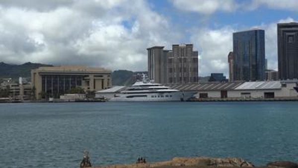 Russian superyacht seized by US arrives in Hawaii