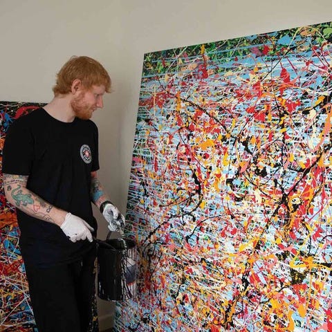 Ed Sheeran artwork raises $70K for cancer charity