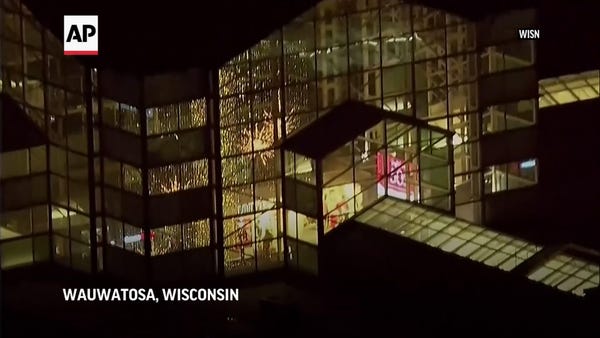 Aerials of Milwaukee mall following shooting