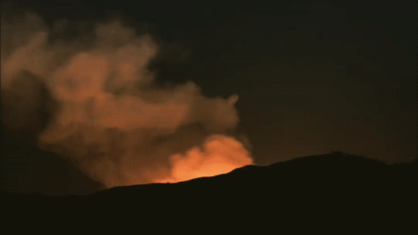 Timelapse of smoke from Monterey County wildfire