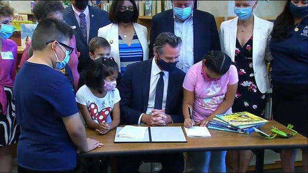 Calif. sets school funding as US eases virus rules