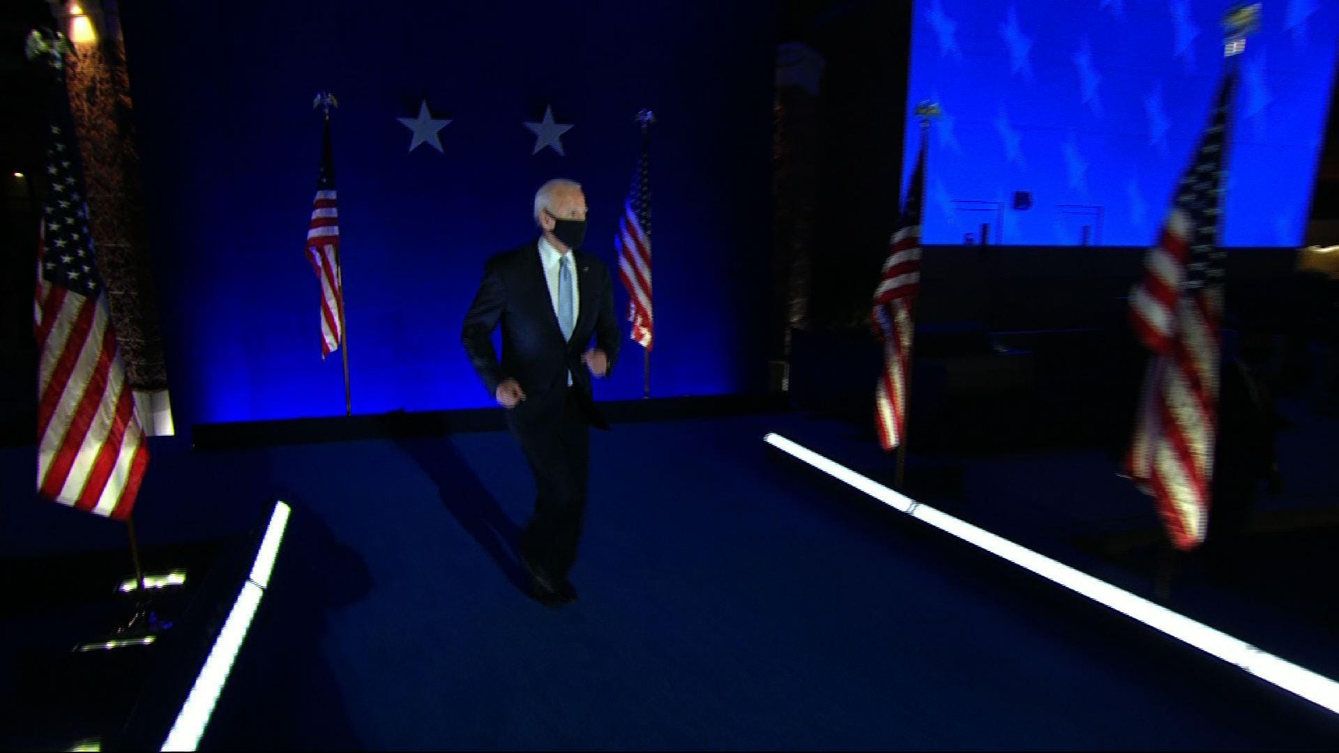 Biden celebrates victory, pledges to unify country