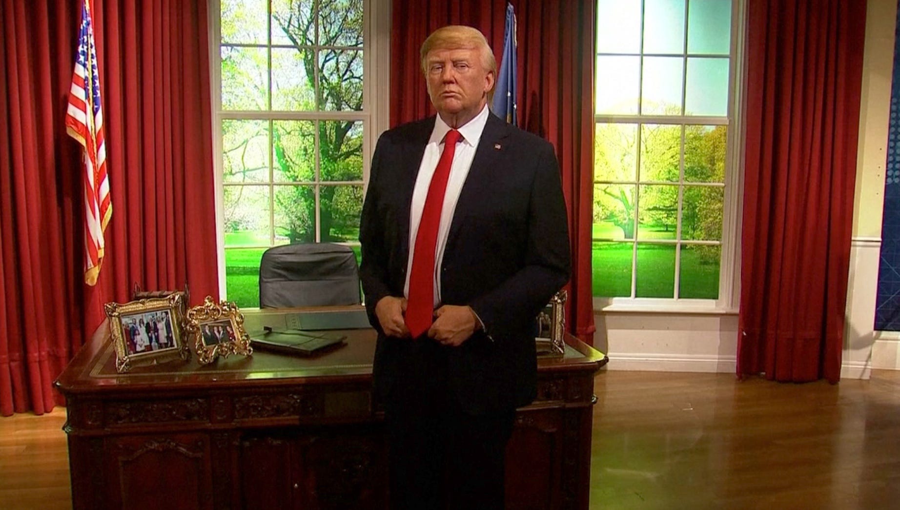 Trump wax figure pulled from Texas display after visitors attacked it –  reports, Donald Trump