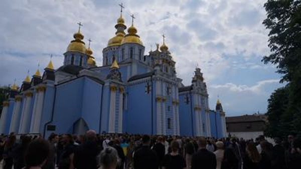 Hundreds attend funeral of noted activist in Kyiv