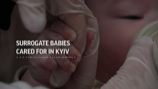 Babies born to surrogates await parents in Kyiv