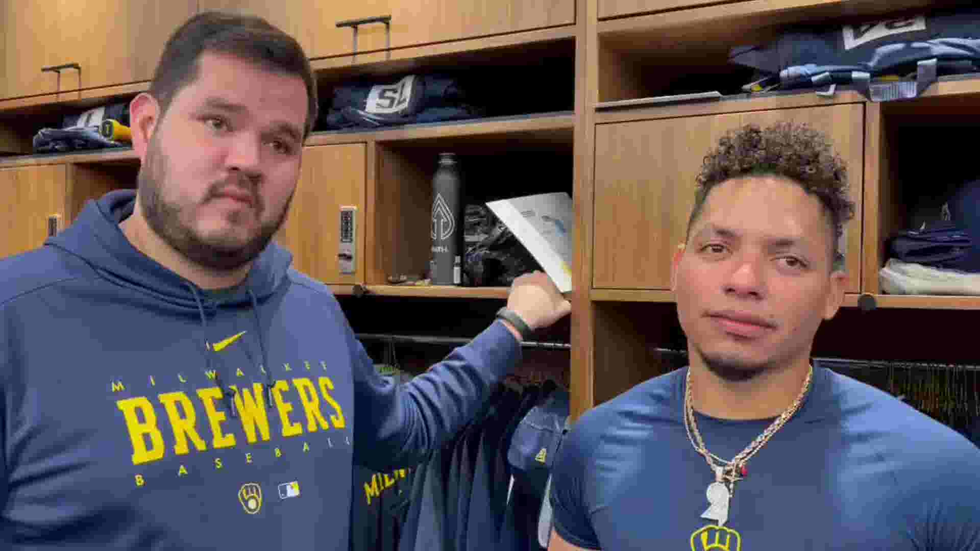 William Contreras discusses trade from Braves to Brewers, brother