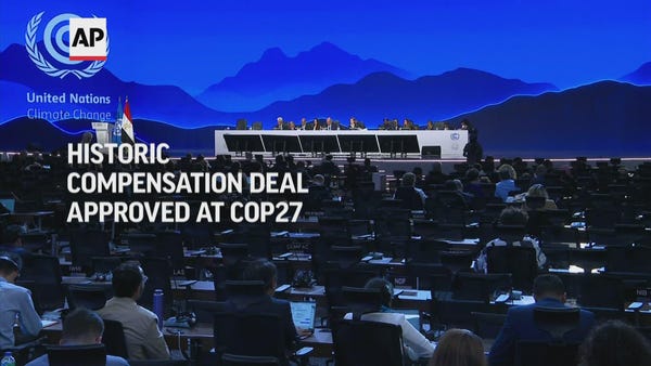 Historic compensation deal approved at COP27