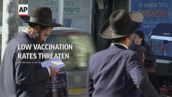 Low vaccination rates threaten Orthodox Israelis