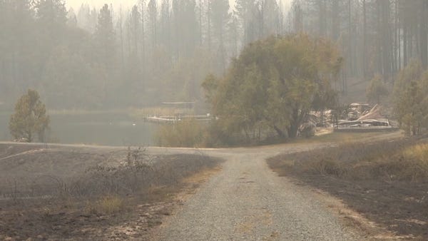 Wildfire tears through camp for children with canc