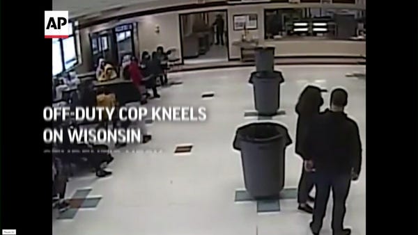 Off-duty cop kneels on Wisonsin student's neck