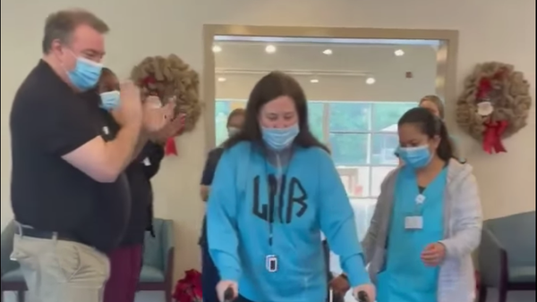 'Miracle' COVID patient finally leaves hospital