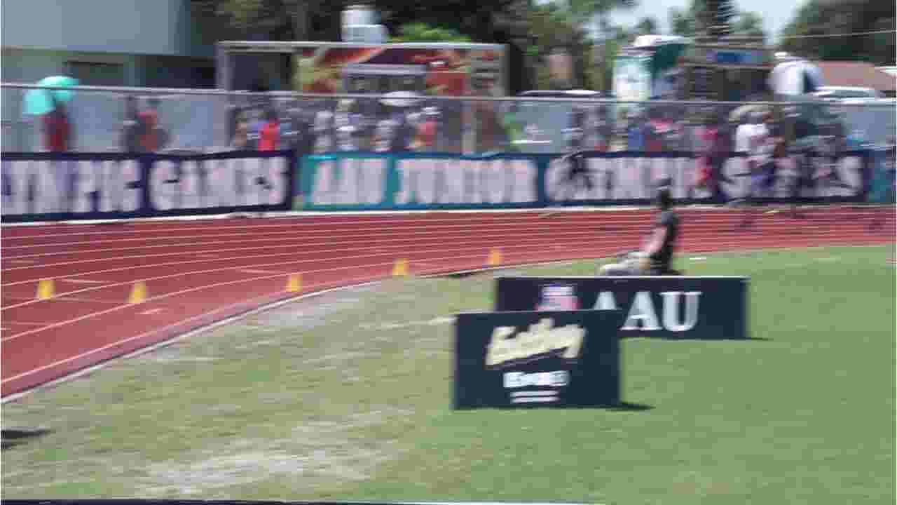 Action from the final day of track and field at the AAU Junior Olympics