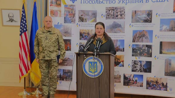 Ukraine's US Amb. notes war crimes against Russia
