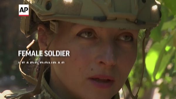 Female lawyer-turned-soldier leads Donbas platoon