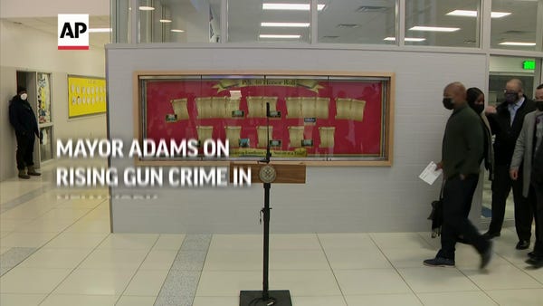 Mayor Adams on rising gun crime in New York