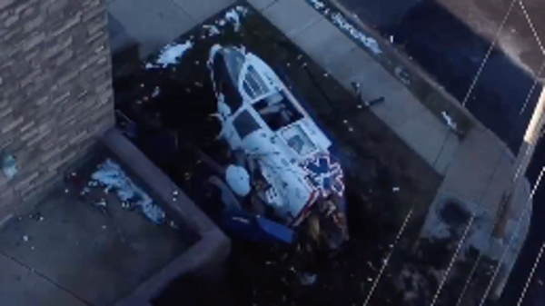 Drone shows helicopter crash in Pennsylvania
