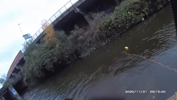 UK police rescue woman from canal