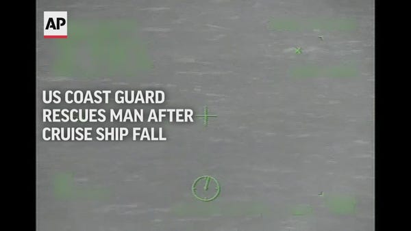 US Coast Guard rescues man after cruise ship fall