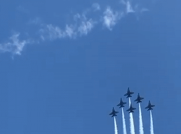 Watch Blue Angels fly over Texas in support of healthcare workers