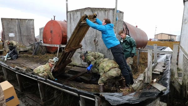 Repairs underway after strong storm hits Alaska